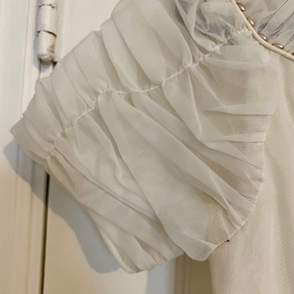 50s Wedding Dress S/XS, Beautiful crinoline skirt and intricate details - Picture 4 of 12